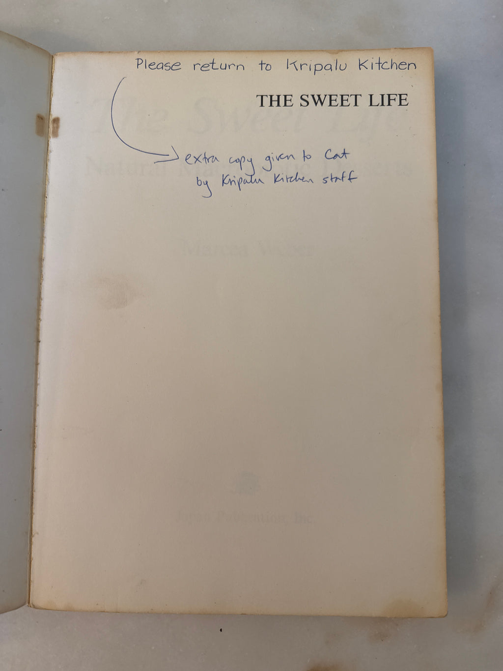 Vintage Cookbook: The Sweet Life